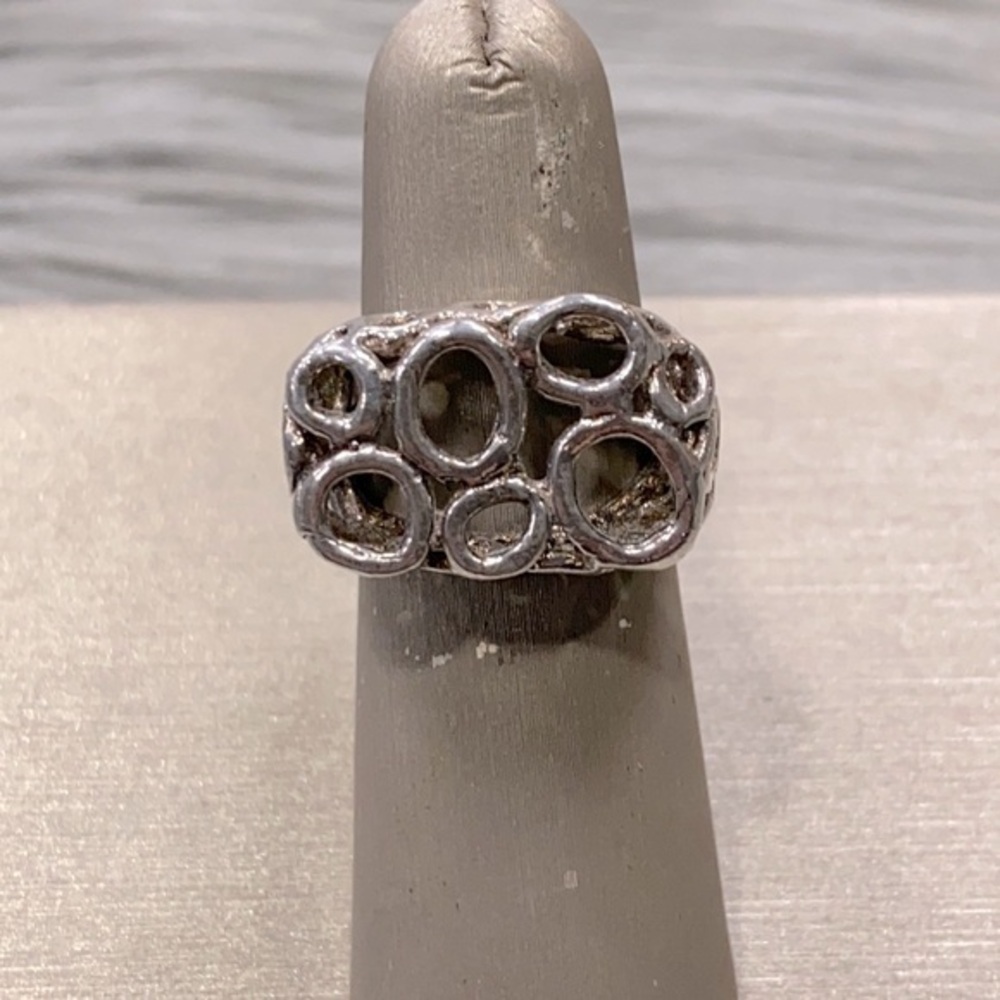 Sterling Silver Multi Circle Ring - image 1